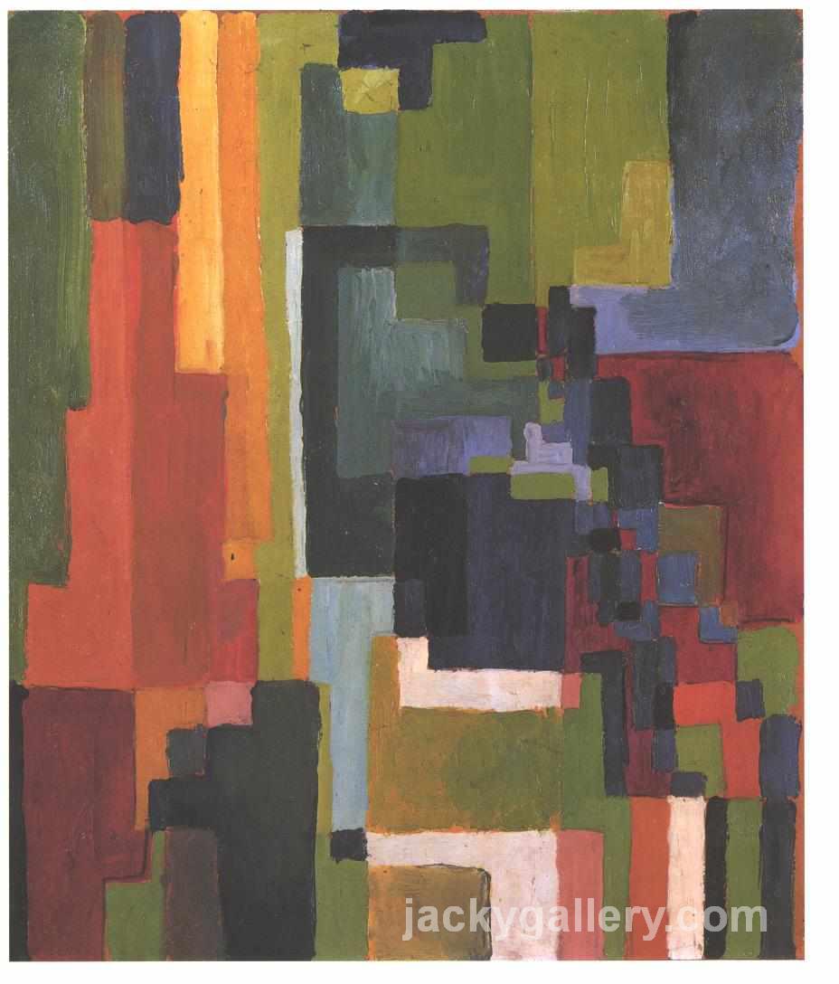 Colourfull shapes, August Macke painting
